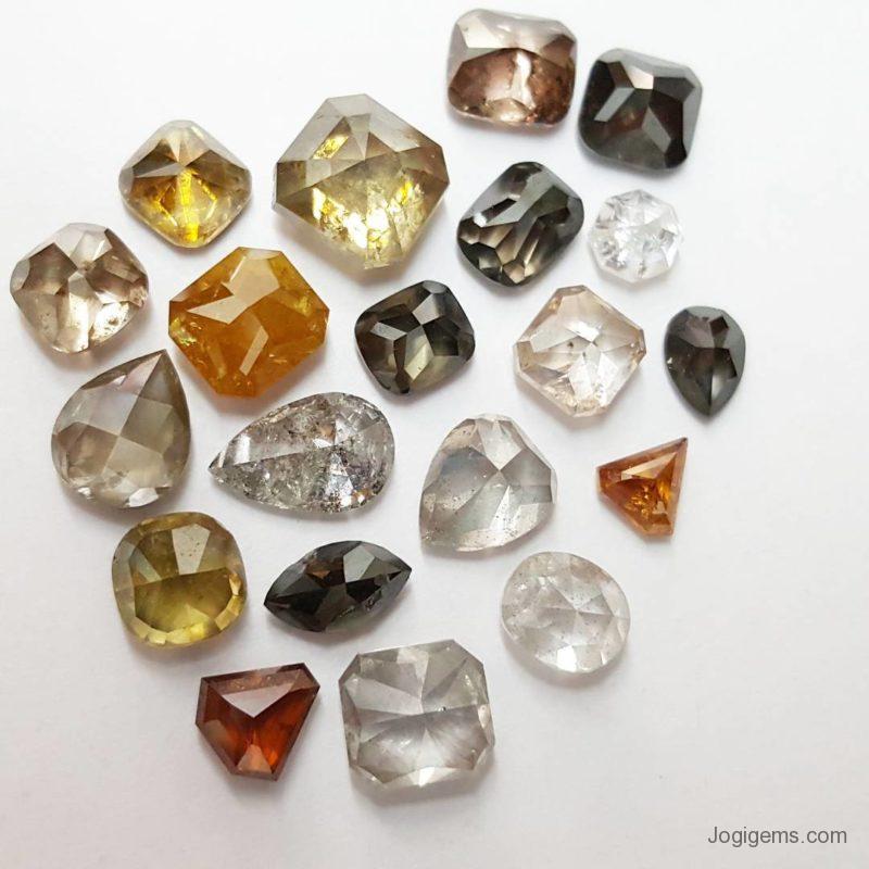 Rare Fancy Antique Cut diamonds