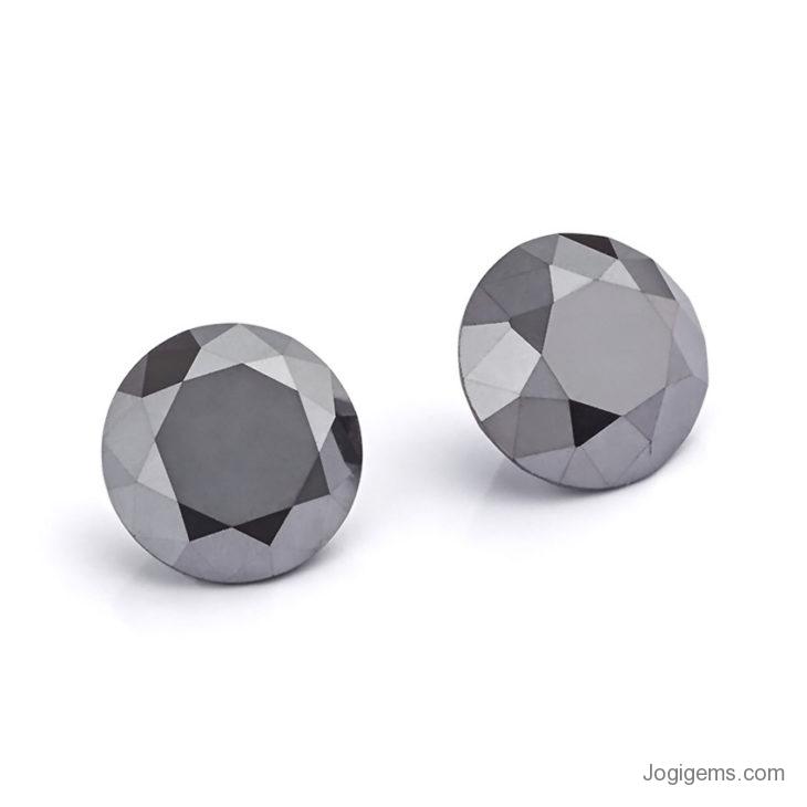 Round hot sale black diamond