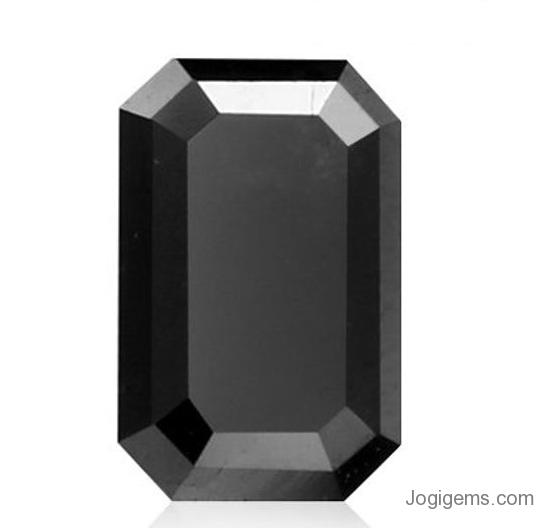 Black Emerald Cut Diamond