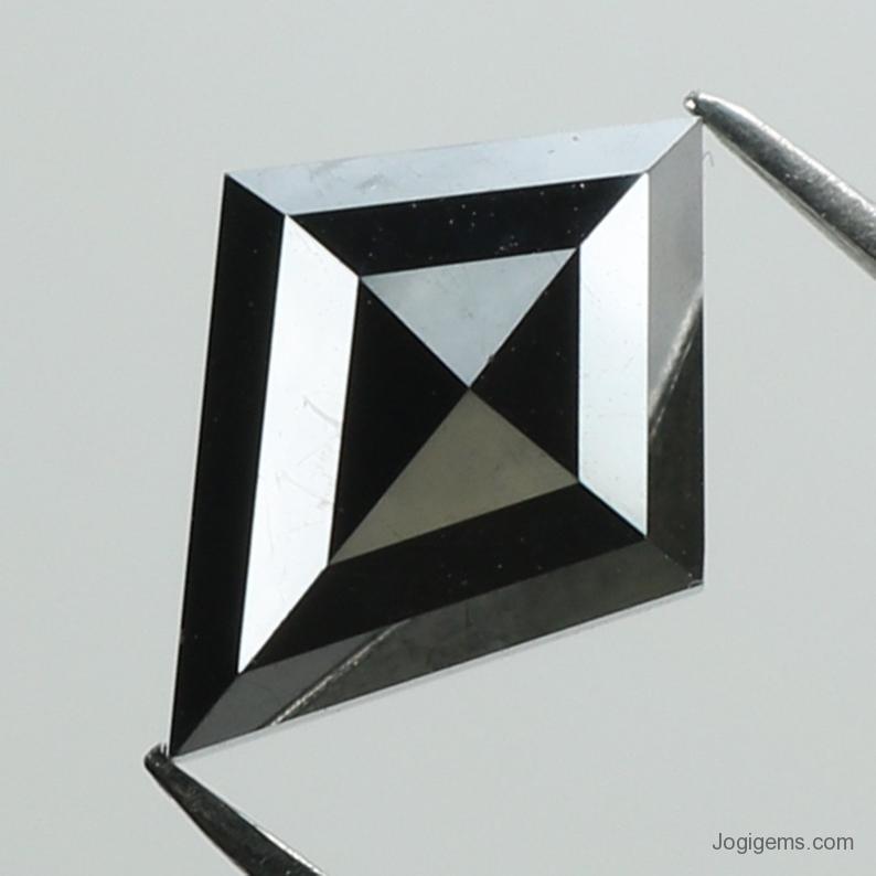 Kite Shape Black Rustic Diamond