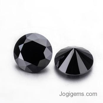 Natural black diamond earrings 0.65ct silver - Songea