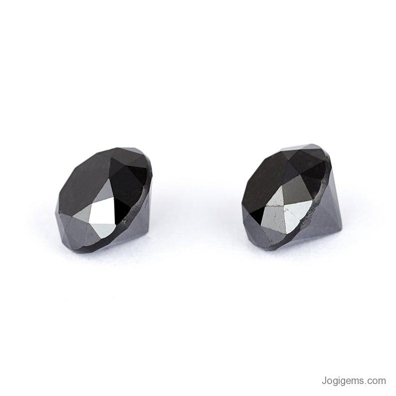 4 carat black diamond earrings