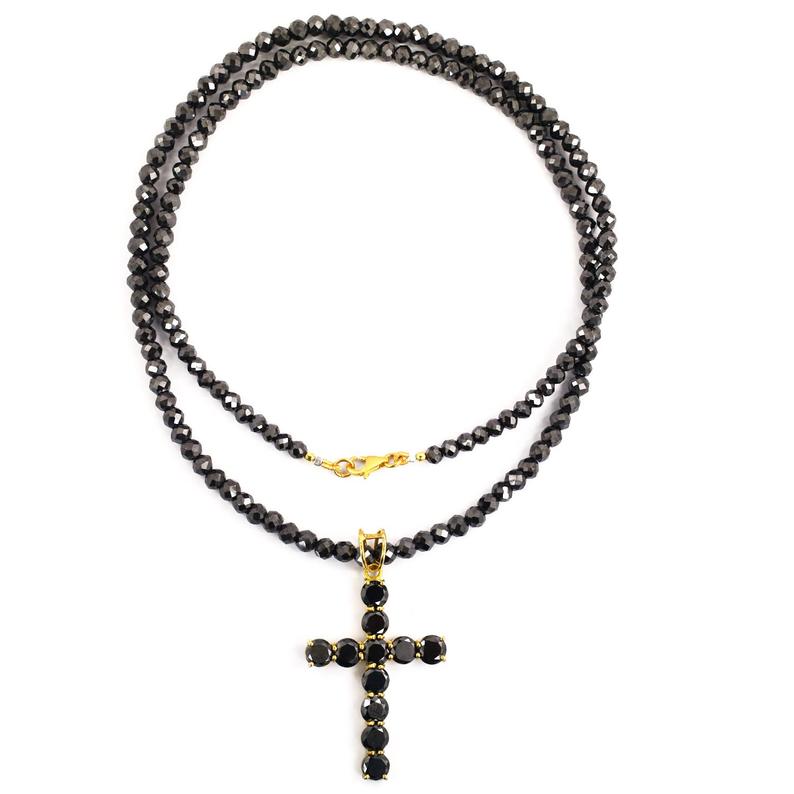 cross beads necklace