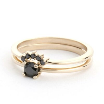 Petite Black Diamond Ring