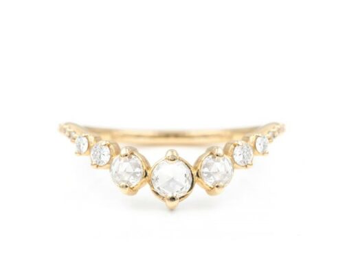 rose cut diamond band for engagement ring online