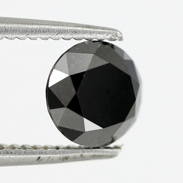 black diamond round brilliant cut