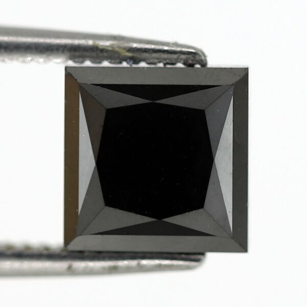 princess cut black diamond