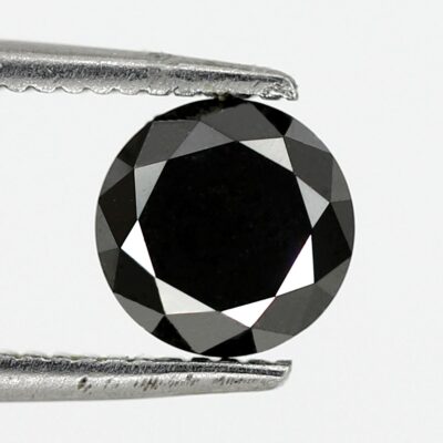 black diamond round brilliant cut