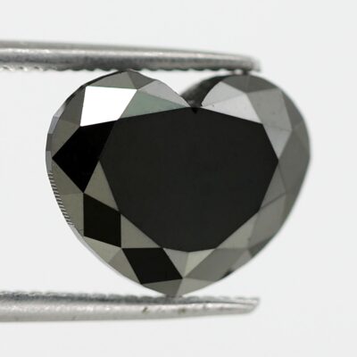 Huge heart shape black diamond