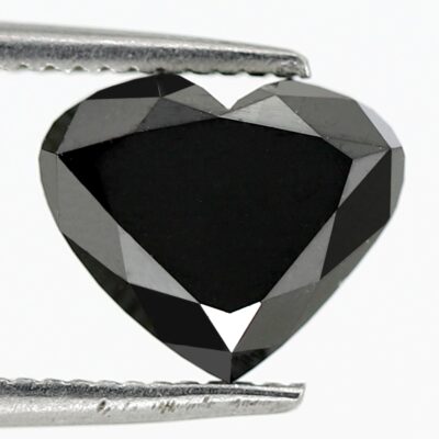 Black diamond heart shape