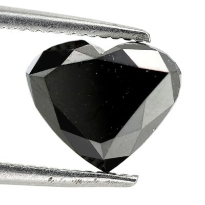 Black diamond heart shape