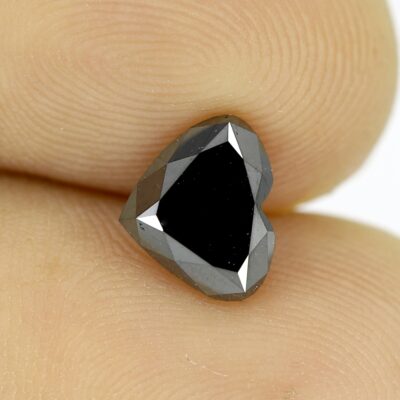 Black diamond heart shape