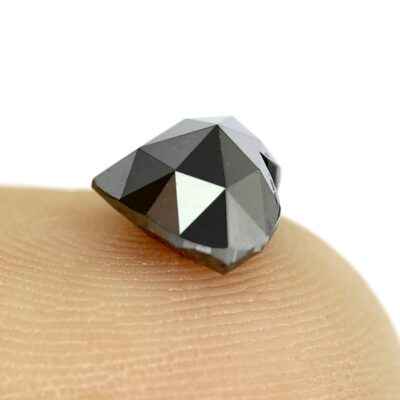 Black diamond heart shape