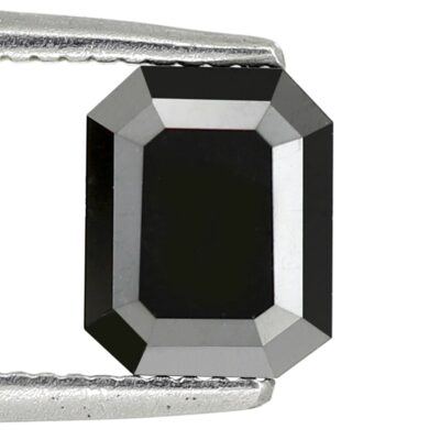 black diamond emerald cut shape