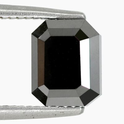 black diamond emerald cut shape