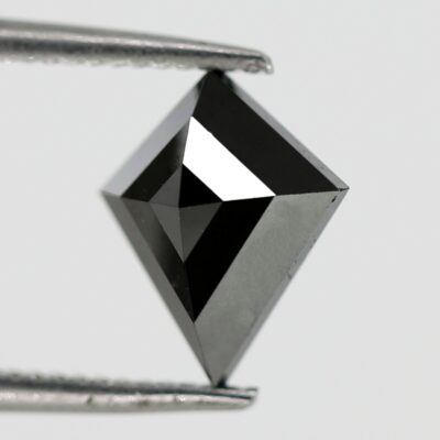 Black diamond kite cut for engagement ring