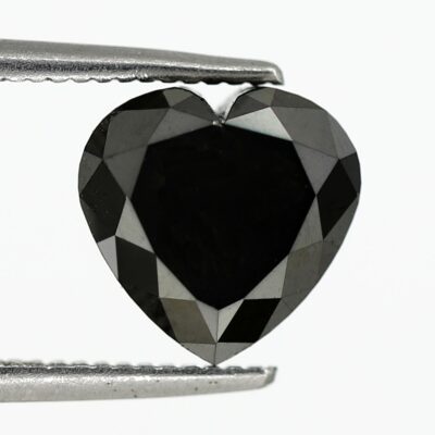 Heart Shape Black Diamonds