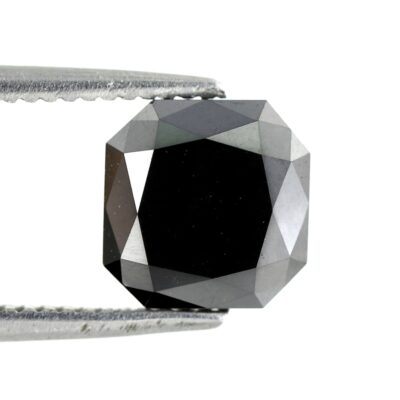 Asscher cut black diamond