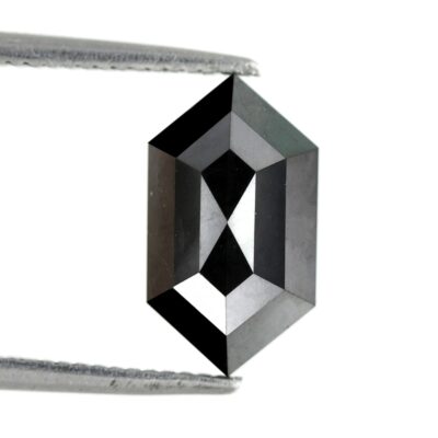 Elongated hexagon black diamond