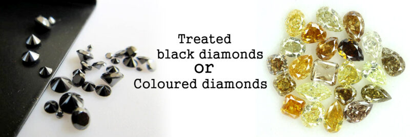 treated black diamonds or colored diamonds Natural Vs Treated Black Diamonds