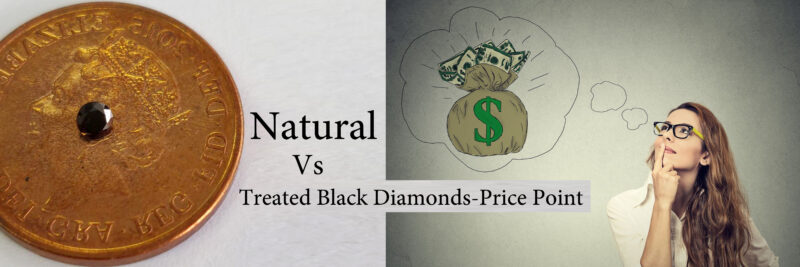 natural vs treated black diamonds price point