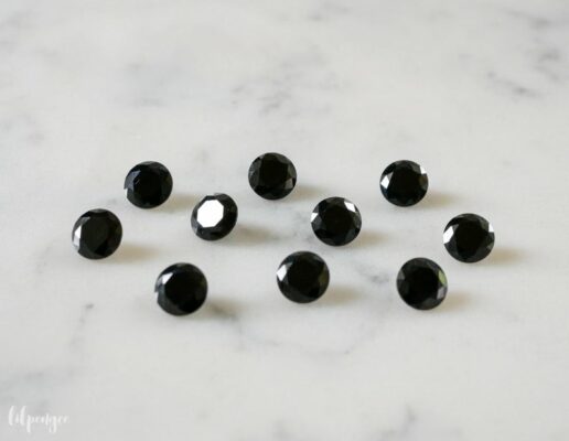 Treated black diamonds 