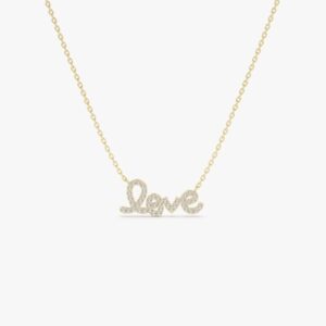  Love diamond necklace
