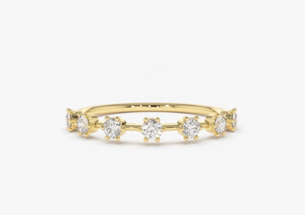mini diamond eternity band