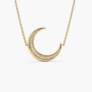 moon diamond necklace